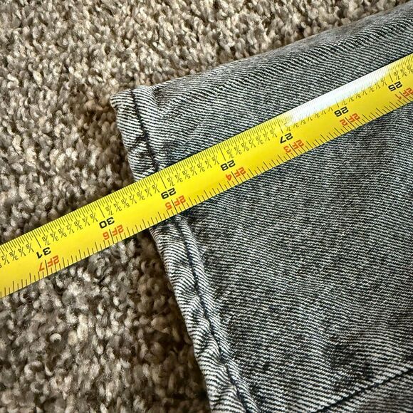 Gap 90s  Straight High Rise Gray Black Denim Jeans 0R 25 - Picture 8 of 8